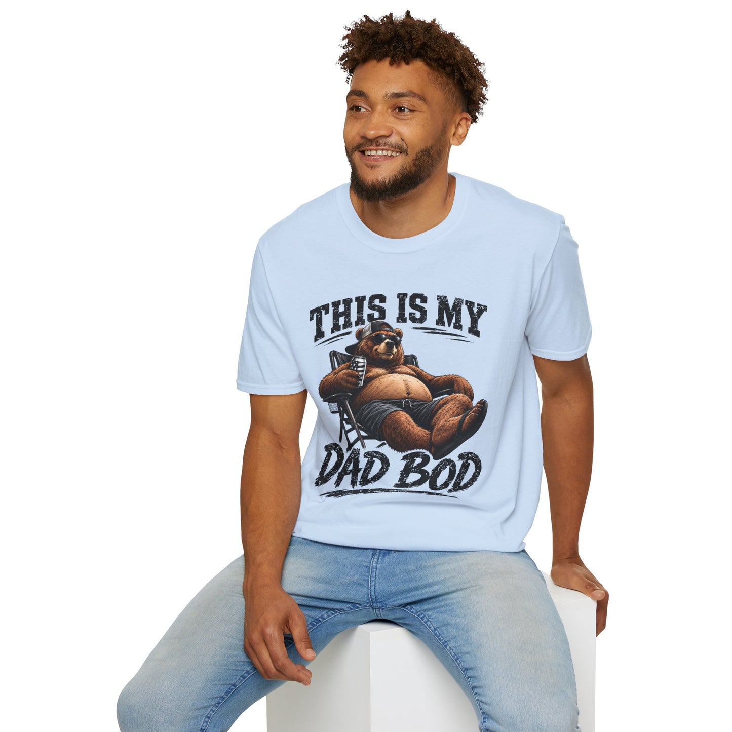 Dad Bod T-Shirt — "This Is My Dad Bod" Funny Bear Graphic Tee