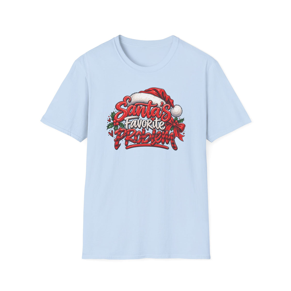 Santa’s Favorite Problem T-Shirt — Funny Holiday Christmas Tee