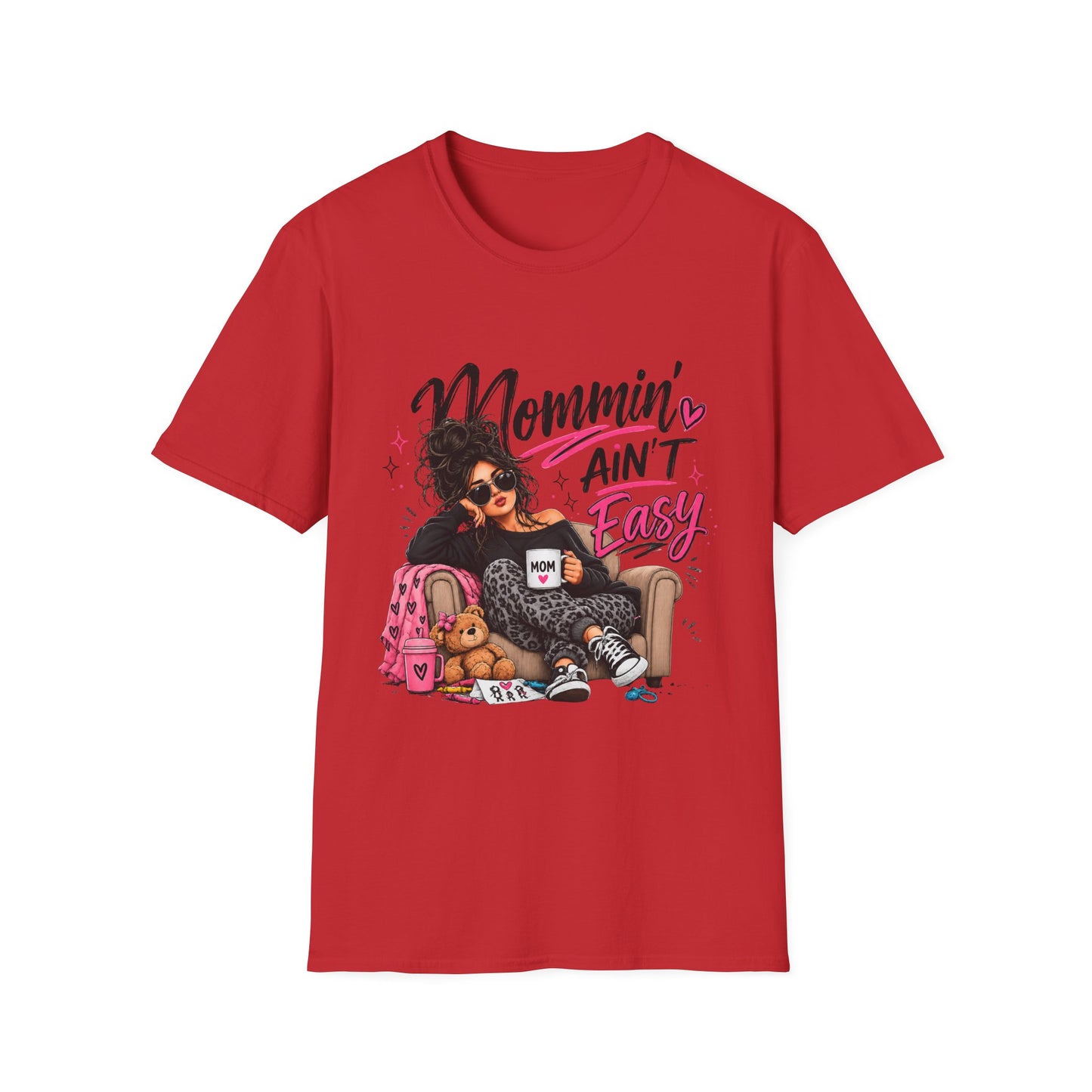 Mommin' Ain't Easy Graphic T-Shirt — Funny Mom Life Mother's Day Tee