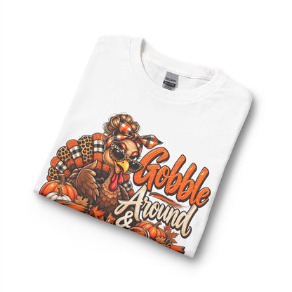Thanksgiving Long Sleeve Tee — "Gobble Around & Find Out" Turkey Graphic