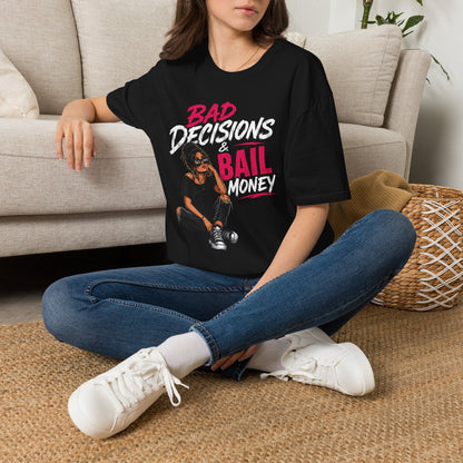Bad Decisions & Bail Money T-Shirt — Funny Bachelorette Party Tee