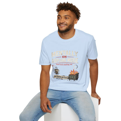 Women’s/Mens Tee: "Mentally on Airplane Mode" T-Shirt — Funny Travel/Introvert Graphic Tee