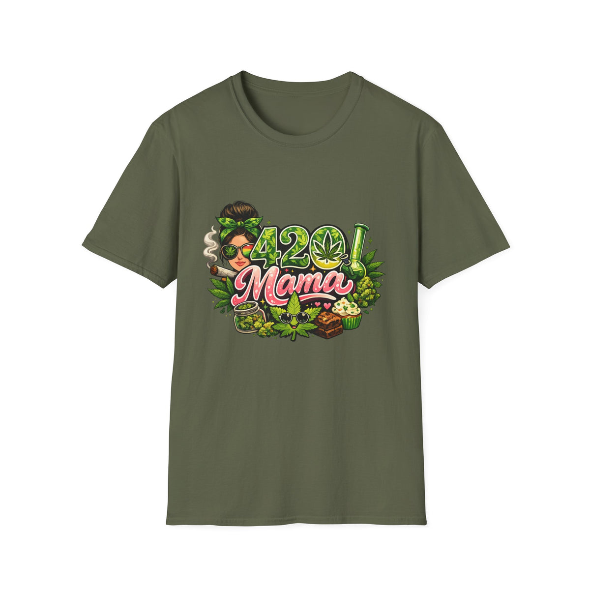 420 Mama T-Shirt — Funny Cannabis Mom Graphic Tee