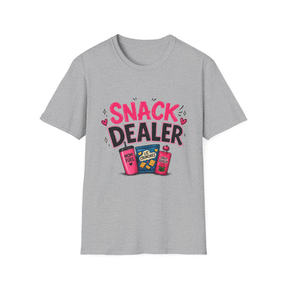 Snack Dealer T‑Shirt — Funny Candy & Chips Lover Tee
