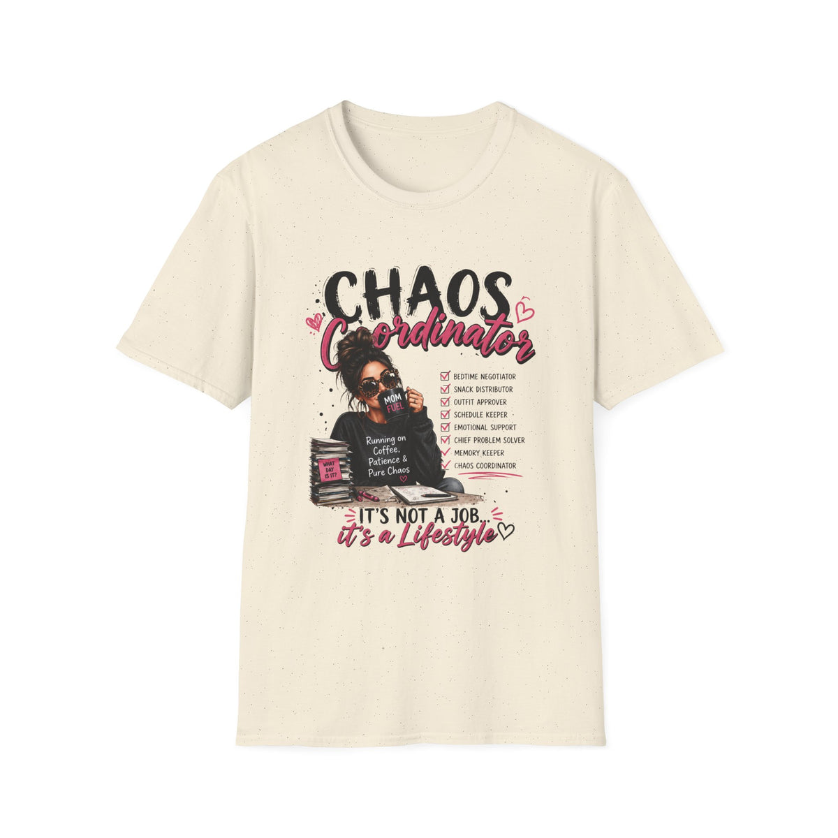 Chaos Coordinator T-Shirt — Funny Mom/Teacher Life Tee ("Chaos Coordinator")