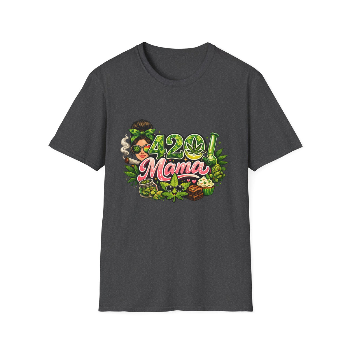 420 Mama T-Shirt — Funny Cannabis Mom Graphic Tee