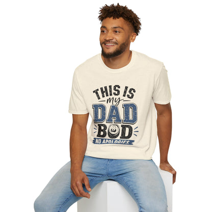 Dad Bod T-Shirt — "This Is My Dad Bod No Apologies" Vintage Father’s Day Tee