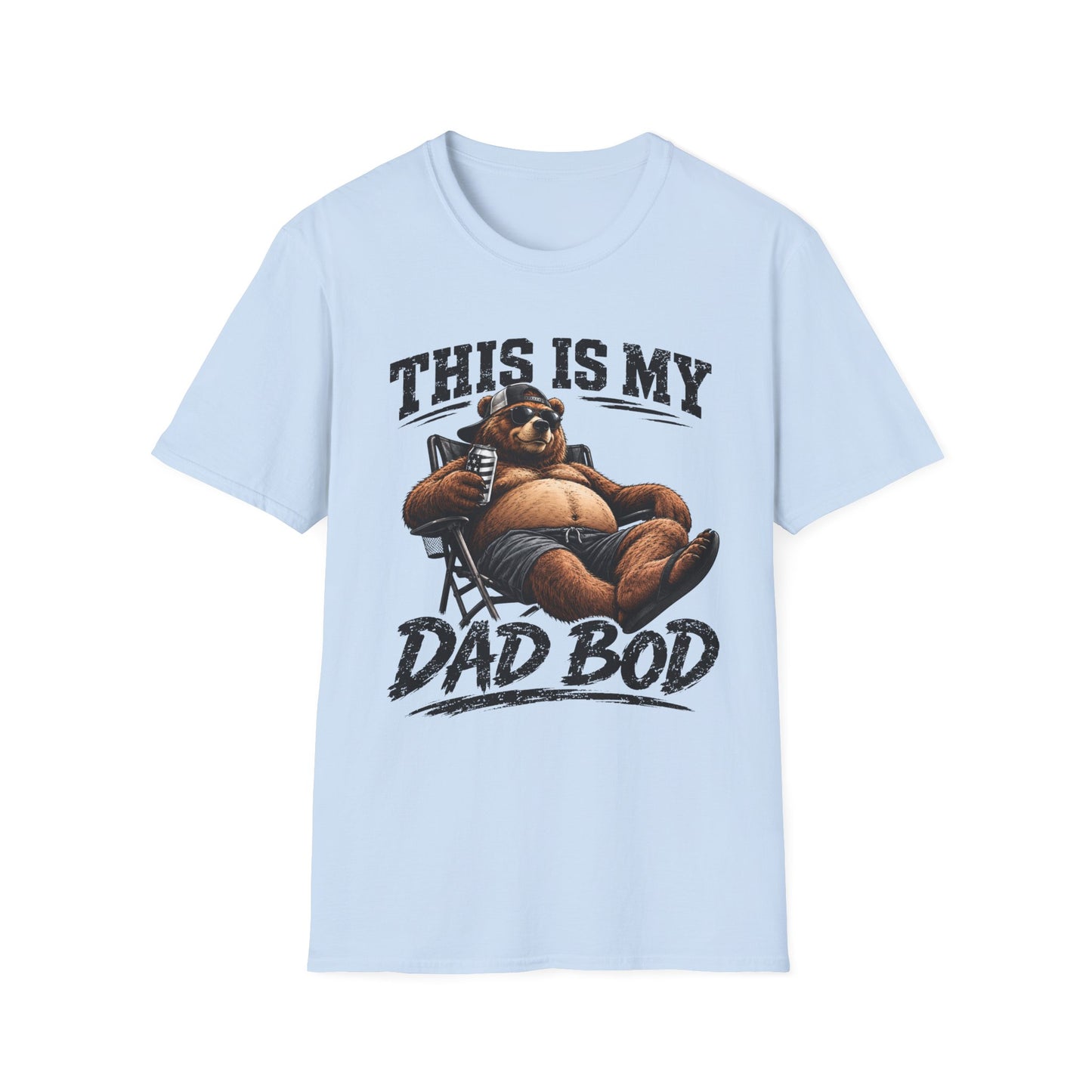 Dad Bod T-Shirt — "This Is My Dad Bod" Funny Bear Graphic Tee