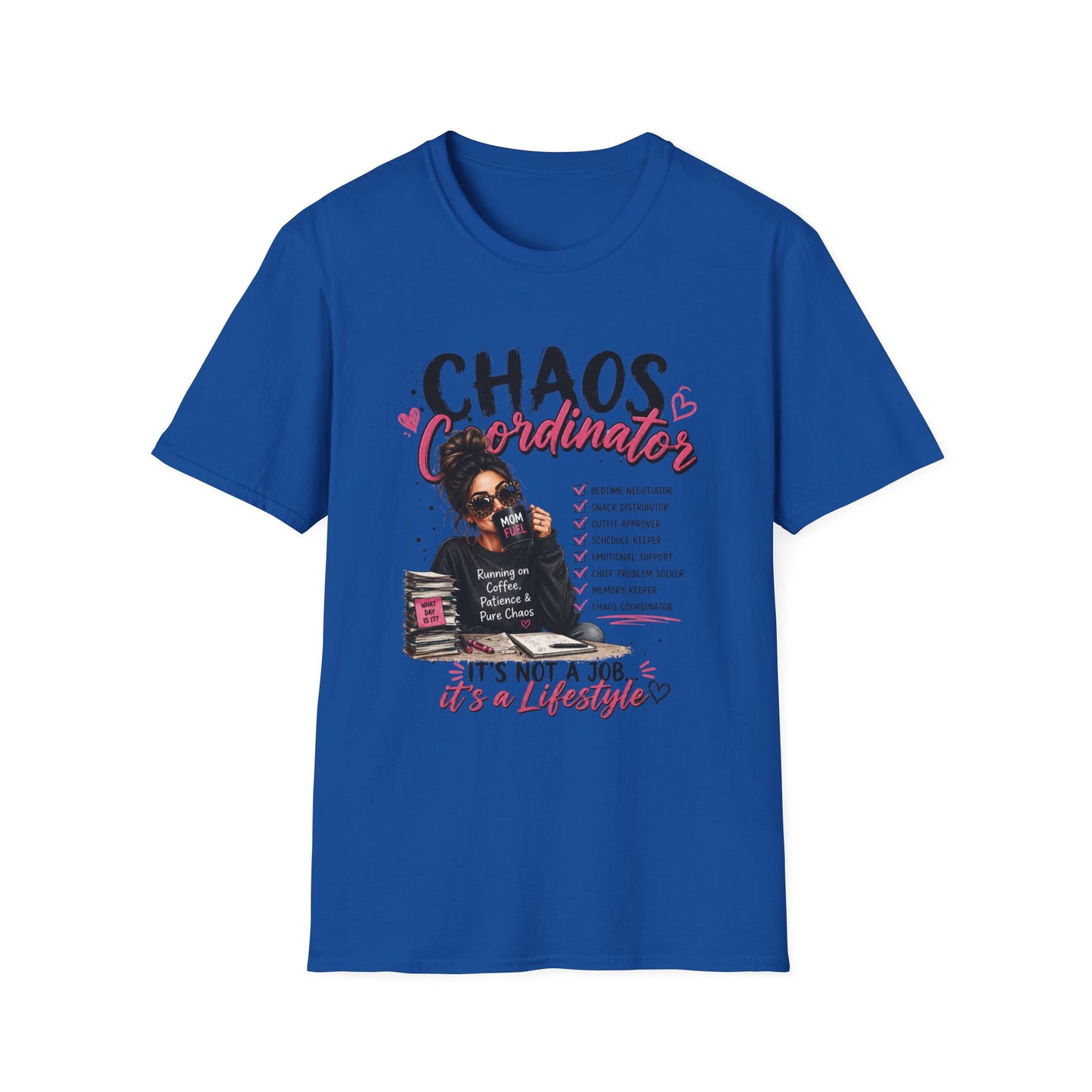 Chaos Coordinator T-Shirt — Funny Mom/Teacher Life Tee ("Chaos Coordinator")