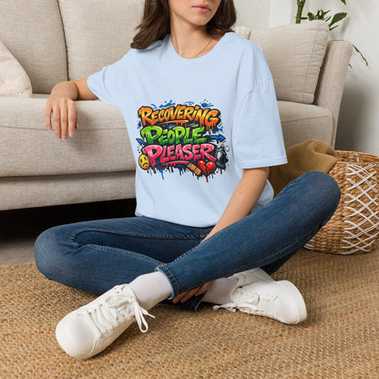 Recovering People Pleaser T-Shirt - Bold Graffiti Recovery Tee