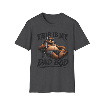 Dad Bod T-Shirt — "This Is My Dad Bod" Funny Bear Graphic Tee