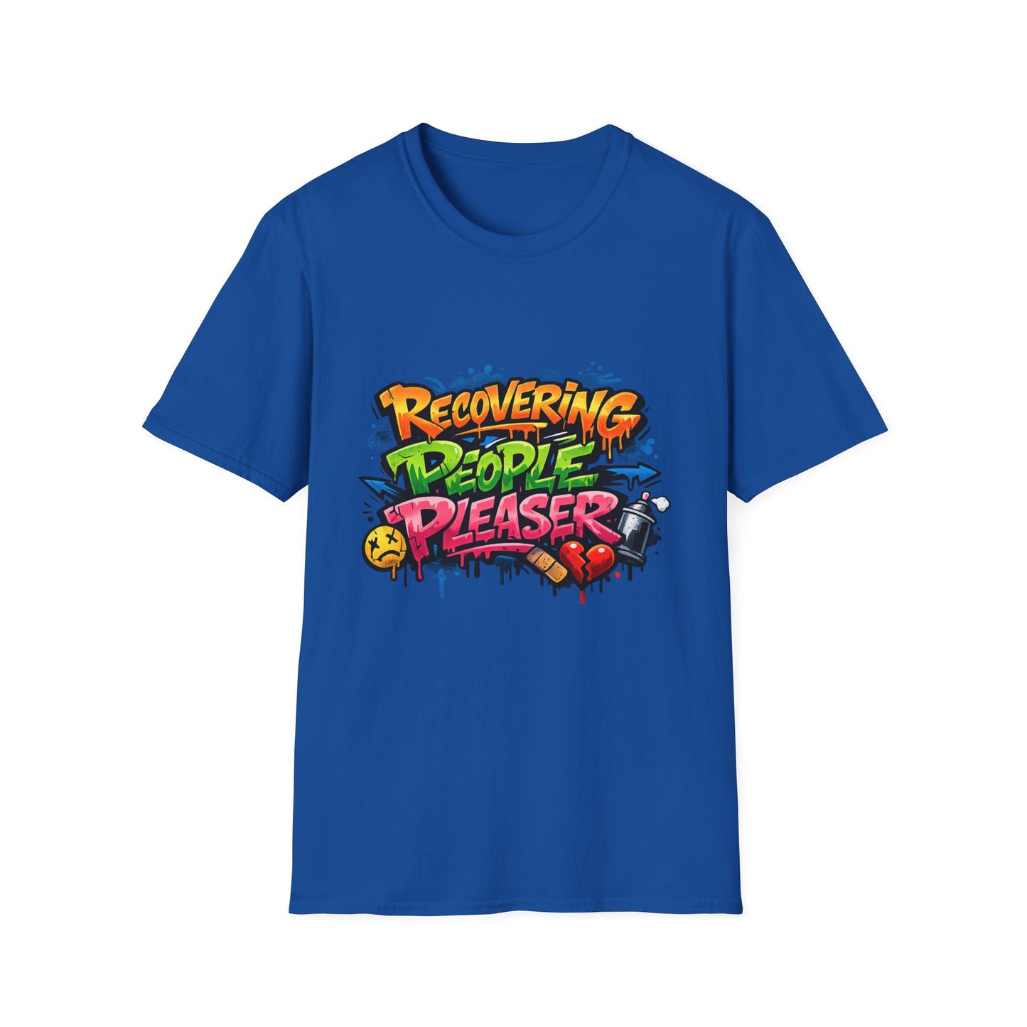 Recovering People Pleaser T-Shirt - Bold Graffiti Recovery Tee