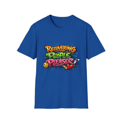 Recovering People Pleaser T-Shirt - Bold Graffiti Recovery Tee